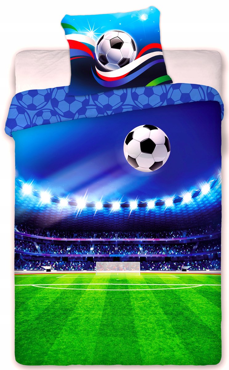 Kinderbeddengoed Voetbal 160x200 cm - 100% Katoen