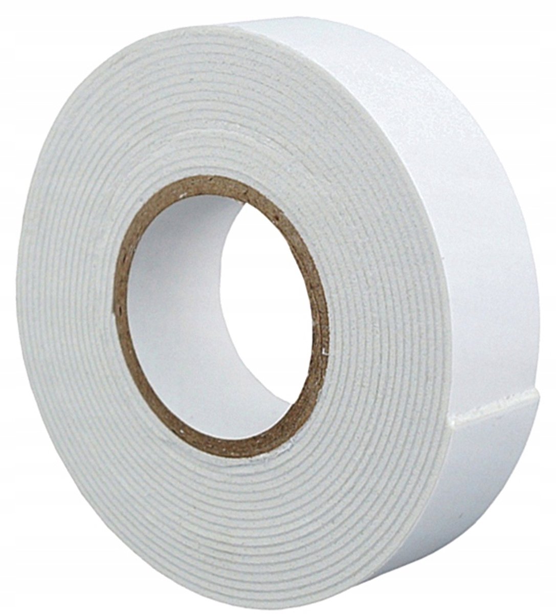 Dubbelzijdige Schuimtape 1mm x 19mm x 5m Wit