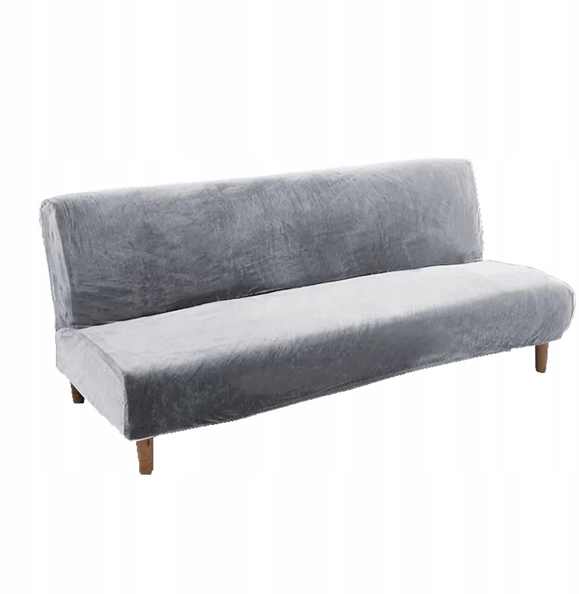 Lichtgrijze Velours Sofahoes - Elastisch en Duurzaam
