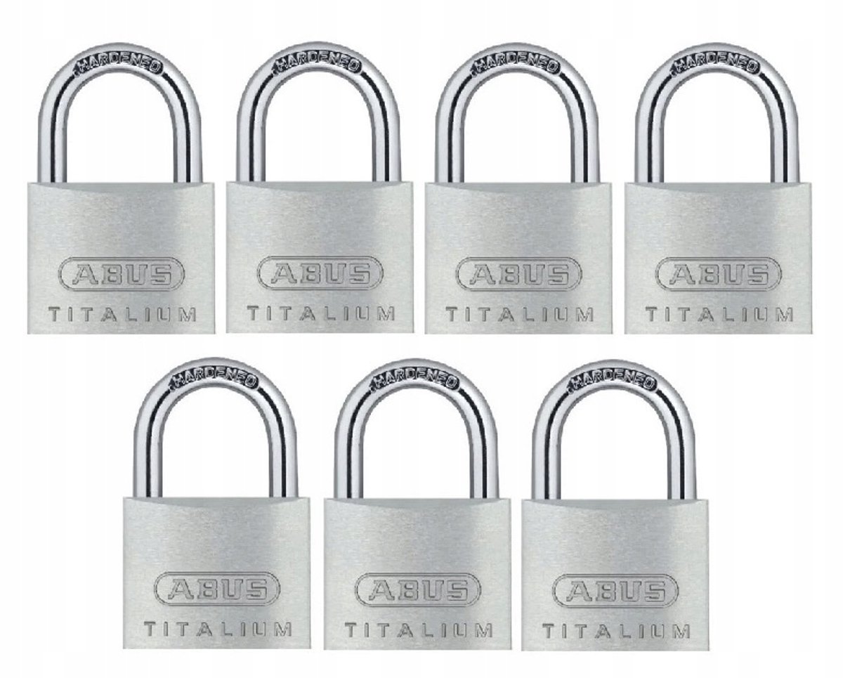 Set van 7 Hangsloten met Gelijksluitend Systeem - 45mm