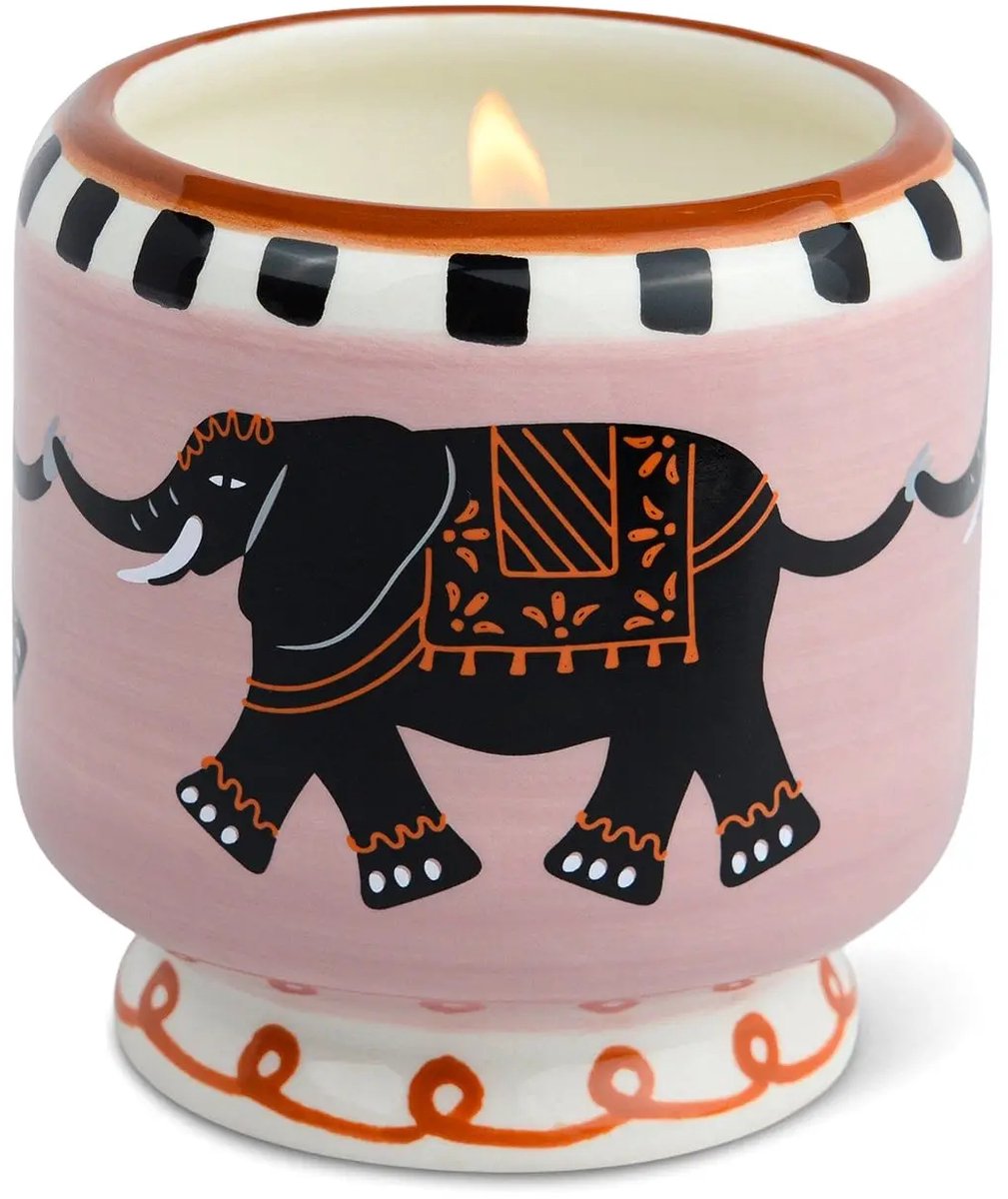 Paddywax - Geurkaars A Dopo Elephant - tabak en vanille (sweet) - keramiek 227 gr.