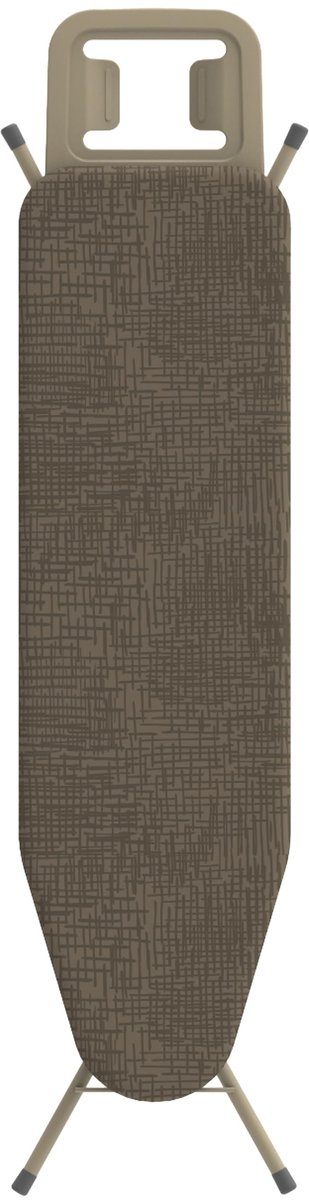Famanu – Verstelbare strijkplank met hoogte van 74–90 cm en strijkoppervlak van 32×108 cm, Oeko-Tex gecertificeerd, kleur Pearl Beige