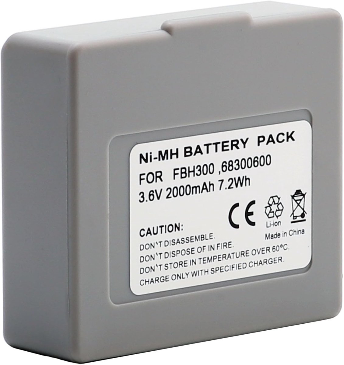 Battery for Hetronic Mini 68300600 68300900 68300940 FBH 300 FBH300 NI-MH 3.6V Typical 2000mAh battery - ShopVlot
