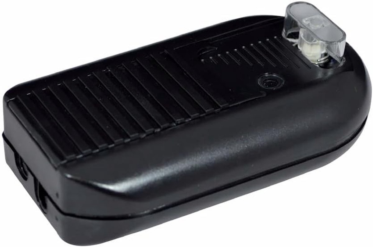 Voetdimmer met Schakelaar - Zwart - 127 x 66 x 31 mm - Voor Halogeen- en Gloeilampen - Voor Binnengebruik