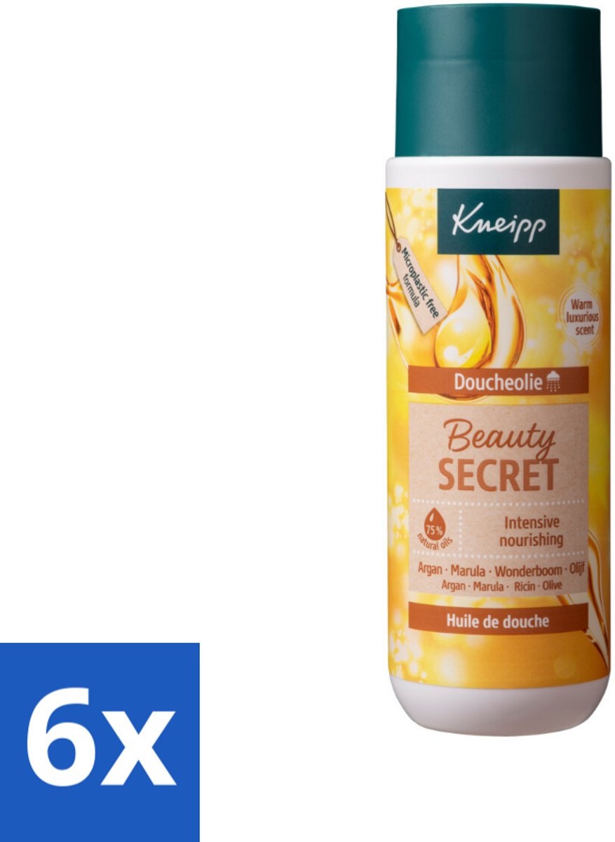 Kneipp - Doucheolie - Beauty Secret - 200 ml - Voordeelverpakking - 6 stuks