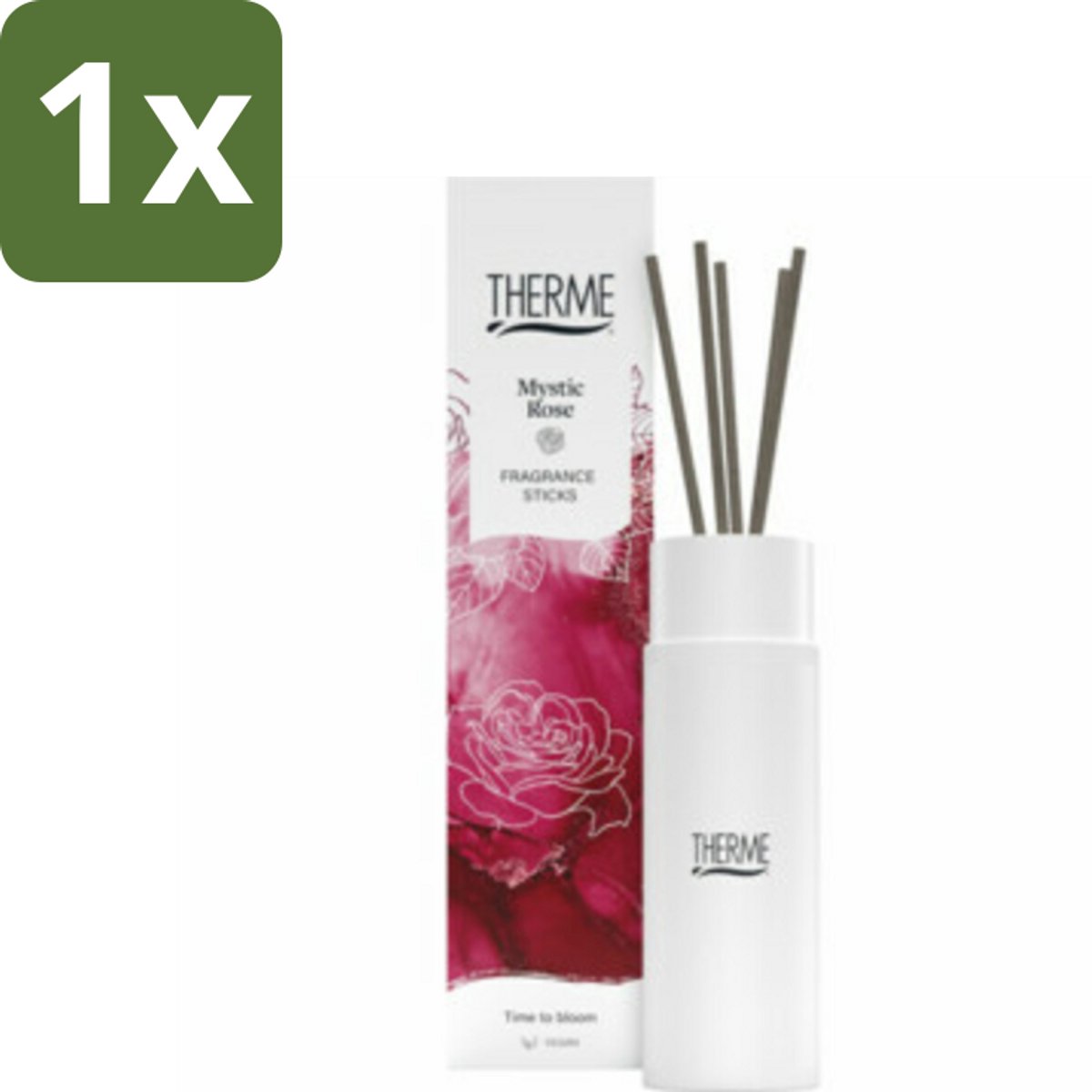 Therme - Mystic Rose - Geurstokjes - Langdurige Geur - Aromatisch - 100ml - 1 stuk