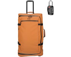 Enrico Benetti Ruimbagage Koffer 75 × 41 × 28 cm - Grote Trolley Wieltas - Oranje - Met TSA Hangslot