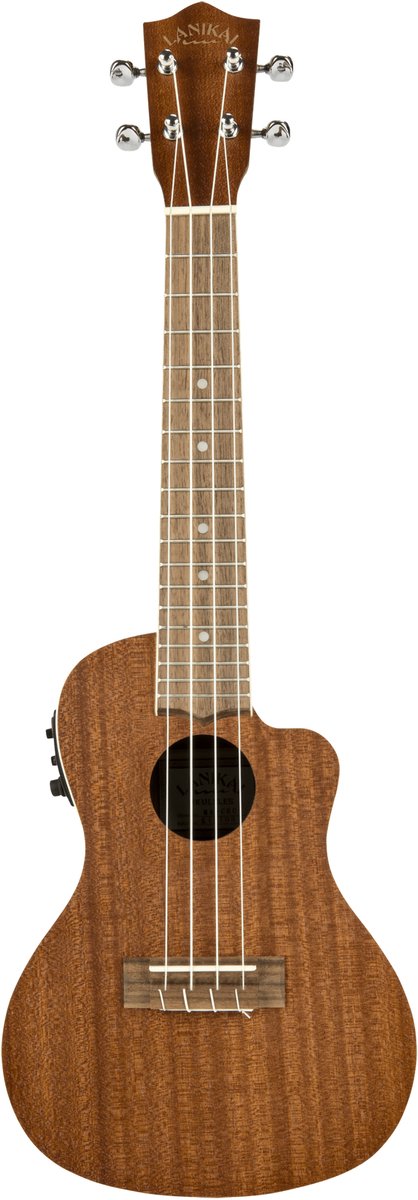 LANIKAI LKUMA-CEC Concertukelele, Mahonie, MA-CEC, Voorversterker, Tas