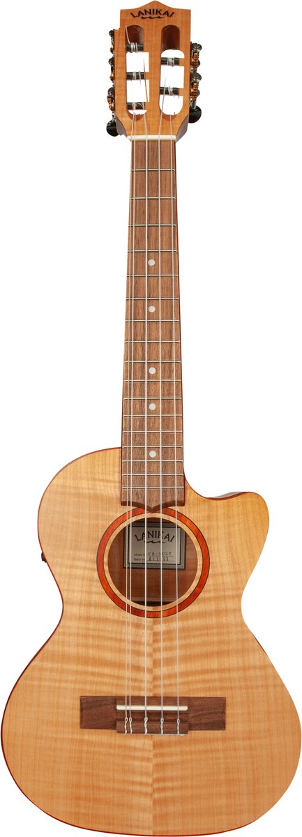 LANIKAI LKUFM-5CET Tenorukelele,Flame Maple-serie,5 snaren,Lage/hoge G,voorverste