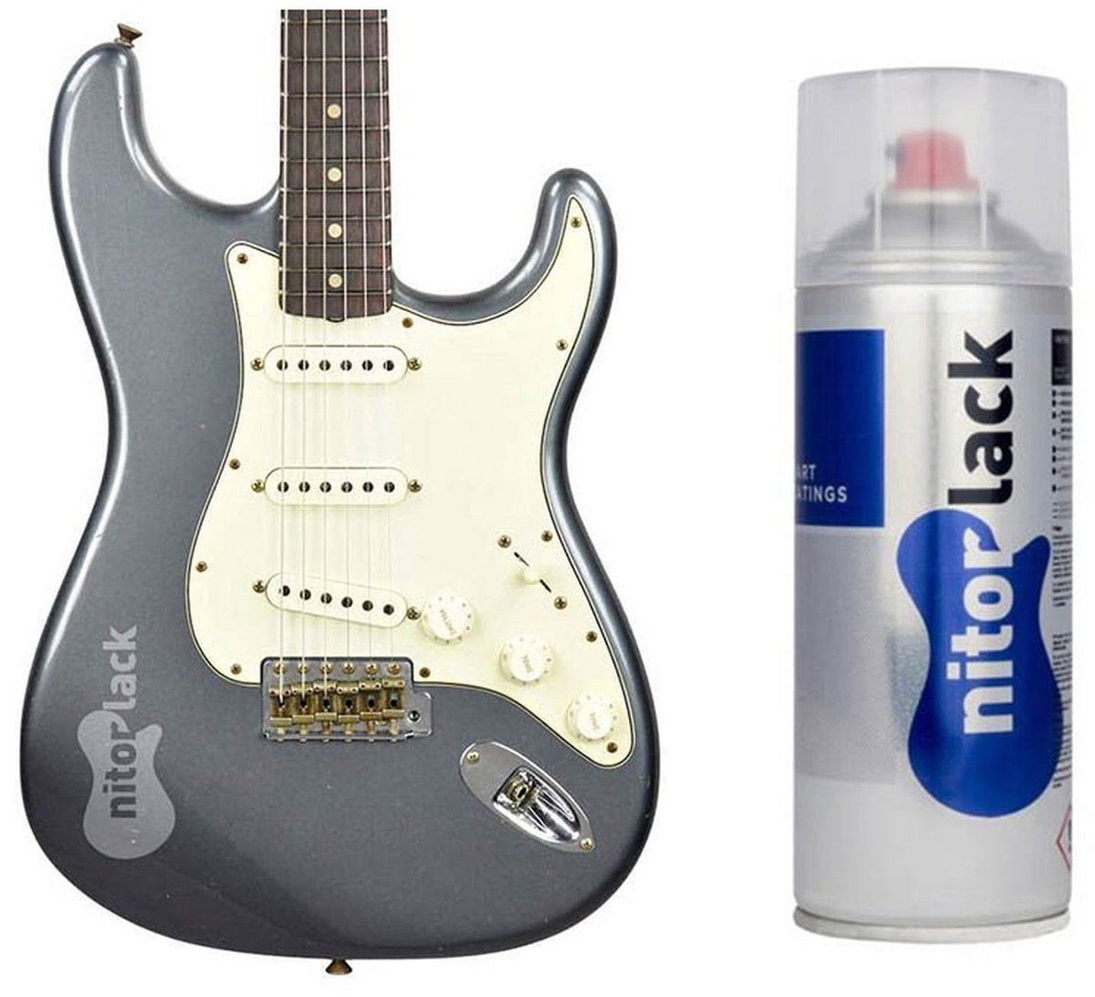 NitroLACK Nitrocellulose Lak - Charcoal Frost voor Gitaar