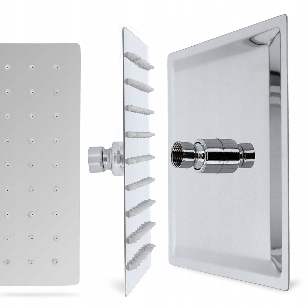Regendouche 20x20cm Anti-Calc RVS - Strak Design