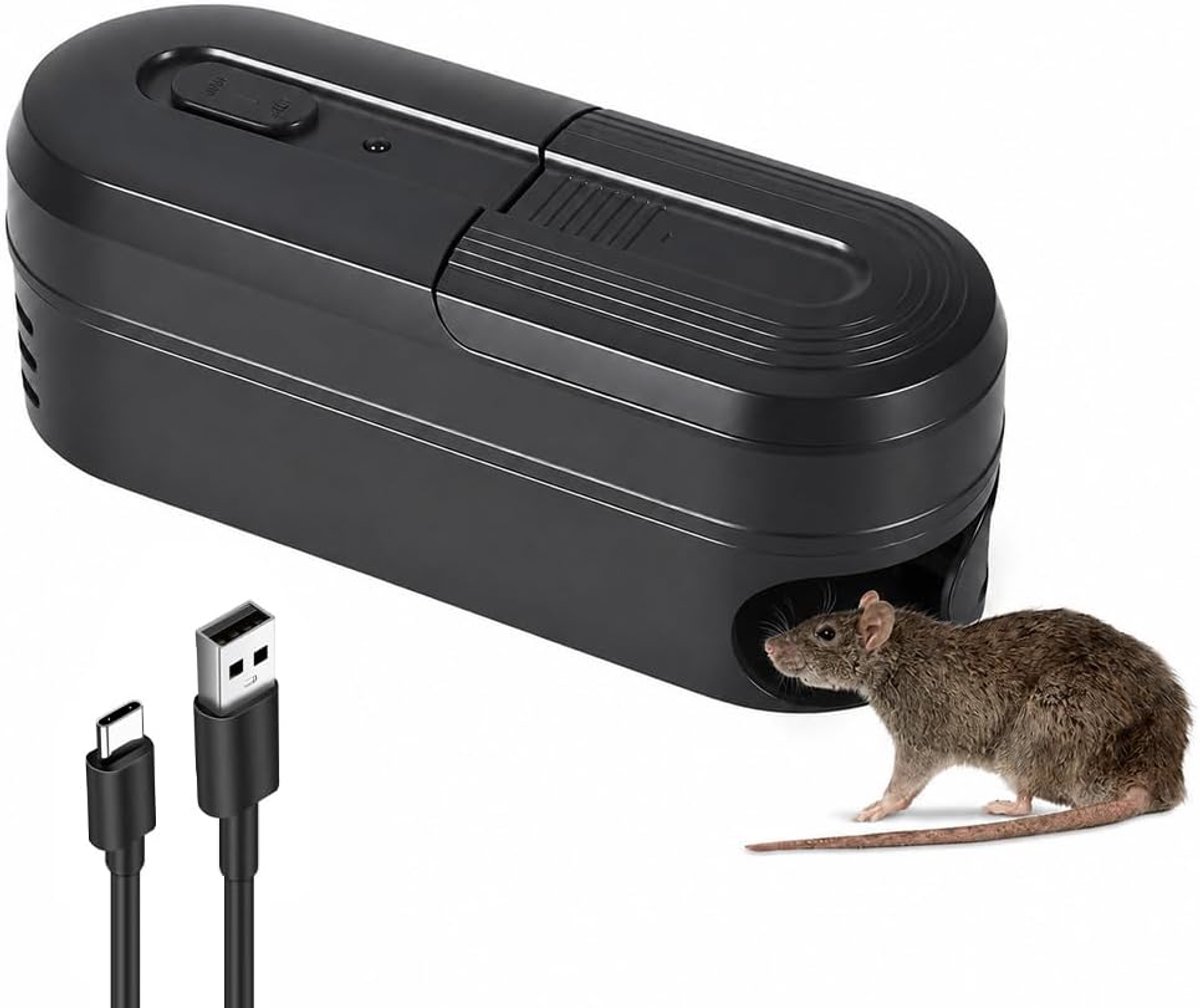 Electric Rat Trap, Mouse Trap, 8000 V, High Voltage, Electric Rat Trap with Power Adapter, Instant and Painless - ShopVlot
