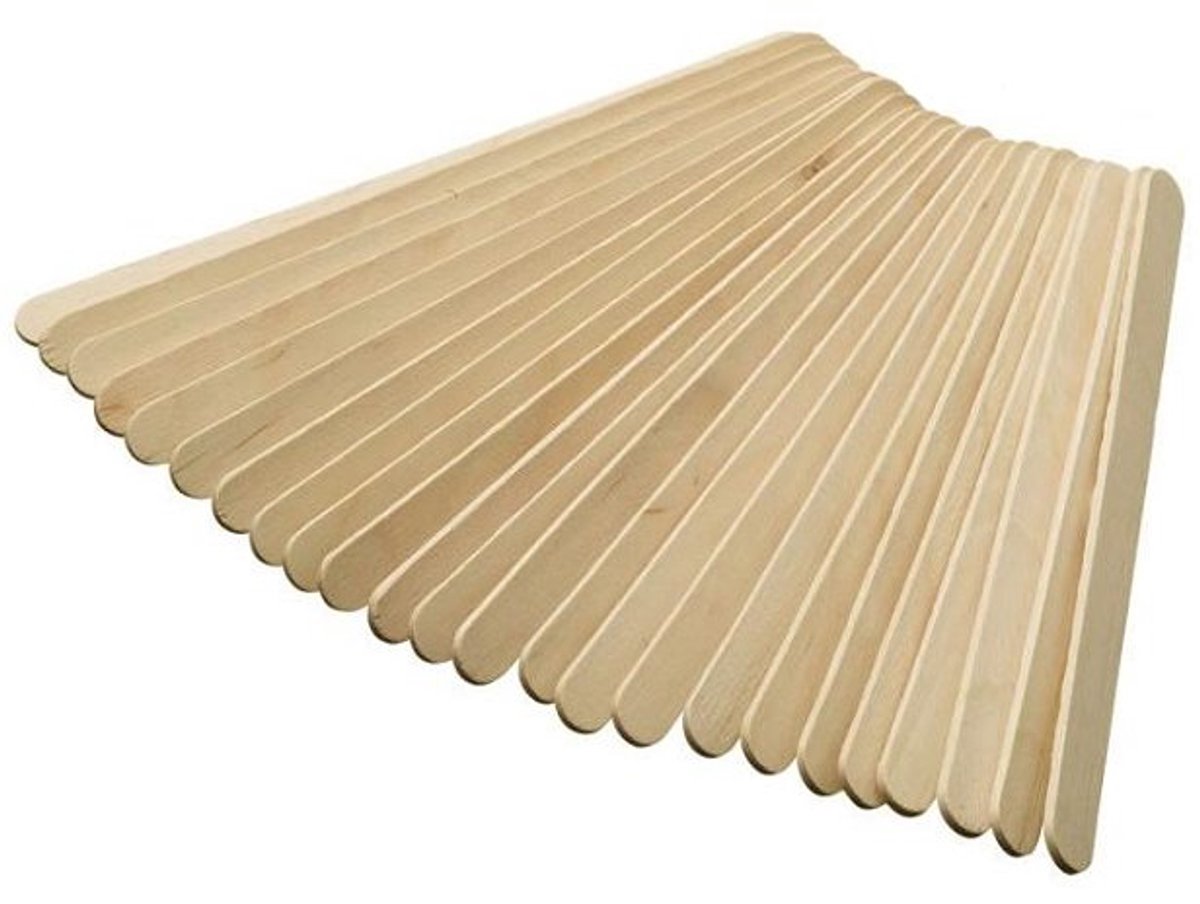Houten IJslollystokjes - 50 stuks - 13,5 cm