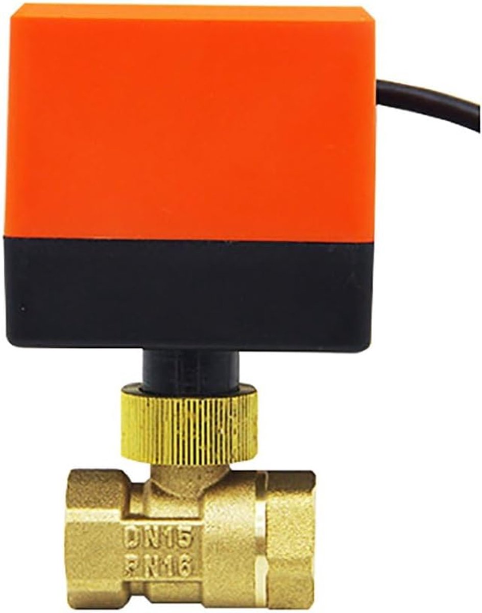 Ball valve with actuator electric ball valve 2 way AC220V AC24V DC12V connection 1/2 3/4 1 1-1/4 1-1/2 inch (DC12V - ShopVlot