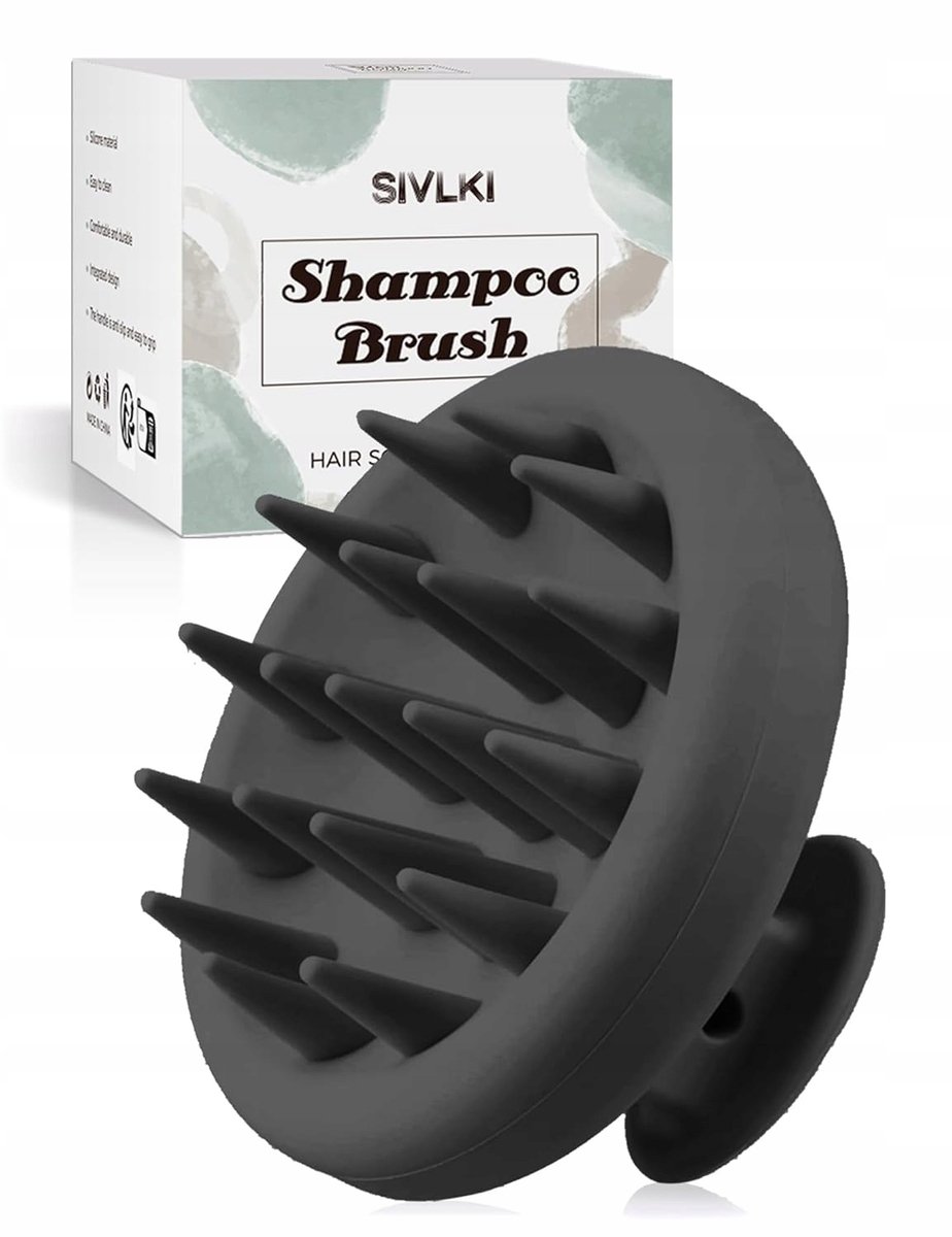 Merkloze Hoofdhuid Massager: Siliconen Haarborstel voor Reiniging & Stimulatie