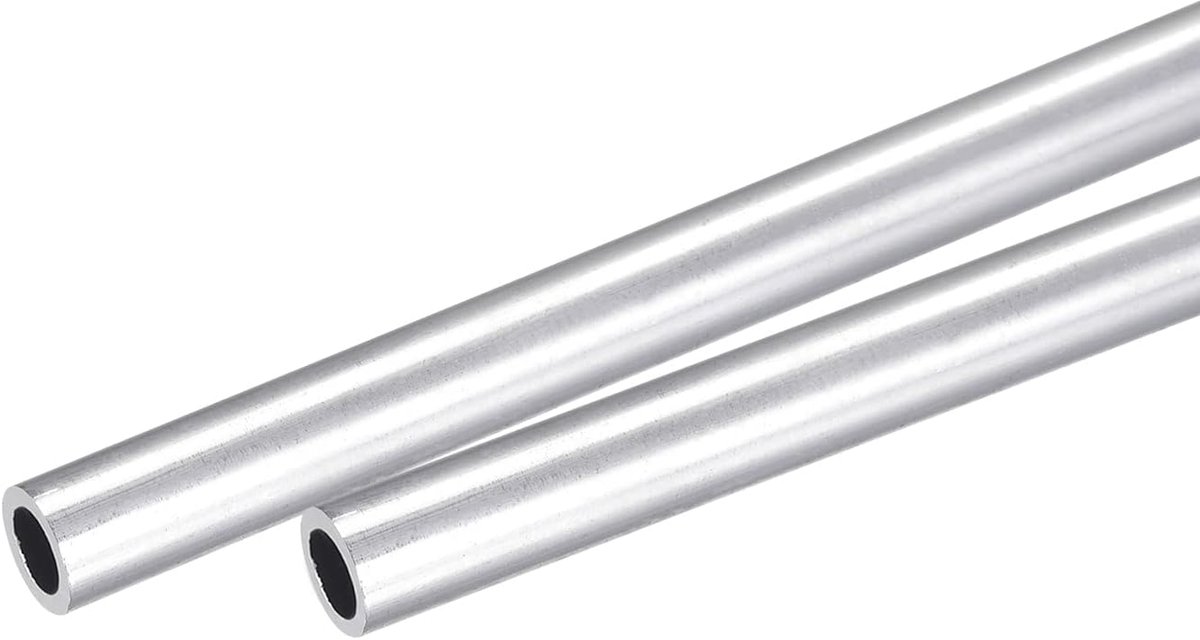 sourcing map 2pcs aluminum tube 8mm outer diameter 6063 aluminum round tube 6mm inner diameter aluminum rod hollow - ShopVlot