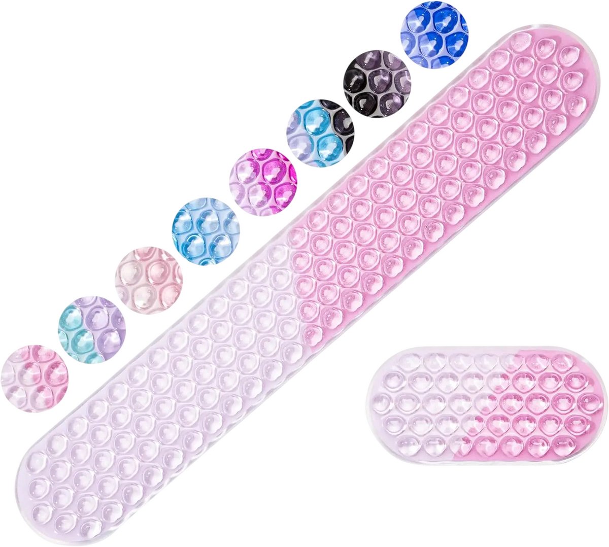 Ergonomische Gel Polssteun voor Muis en Toetsenbord – Met Polssteun, Toetsenbord Polssteun, Lang Formaat, Roze, Pijnverlichting, Cool Touch, Antislip