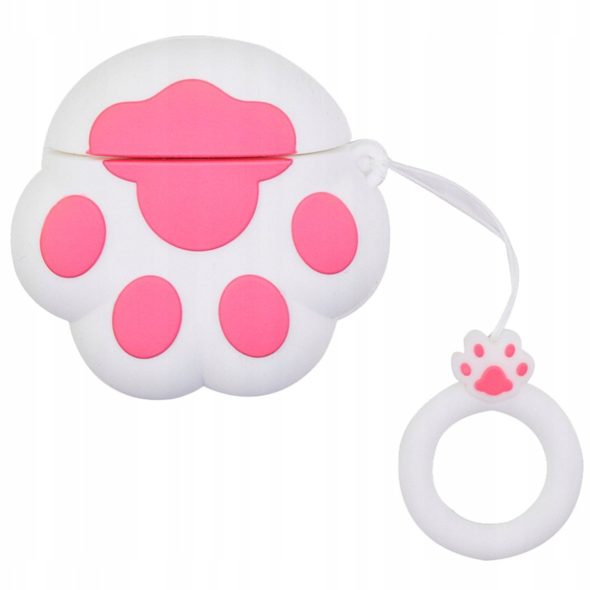 Merkloos 3D Kattenpootje Siliconen Hoesje voor AirPods 1 & 2
