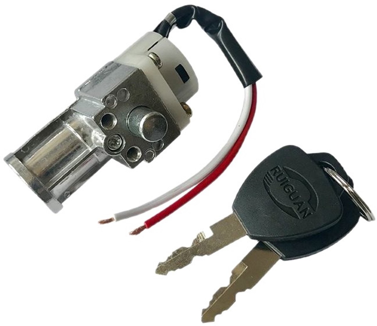 Rayofi fietssloten - accuslot electrische fiets - contactslot - veiligheidsslot - Batterijslot geschikt voor vouw e-bikes met Silver Fish / Haiba batterijbehuizing