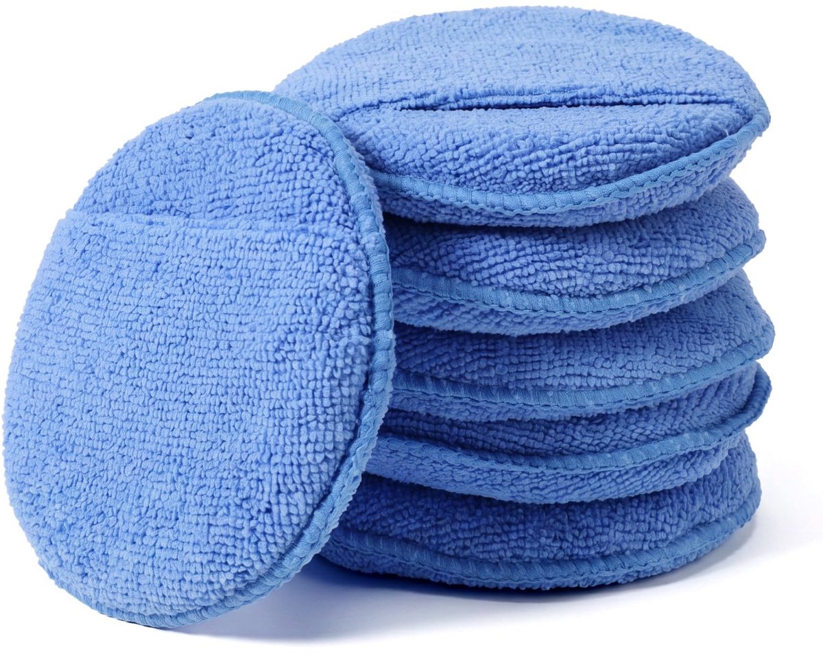 Mikrofiber Wachsapplicatorpads - 6 stuks voor autoverzorging