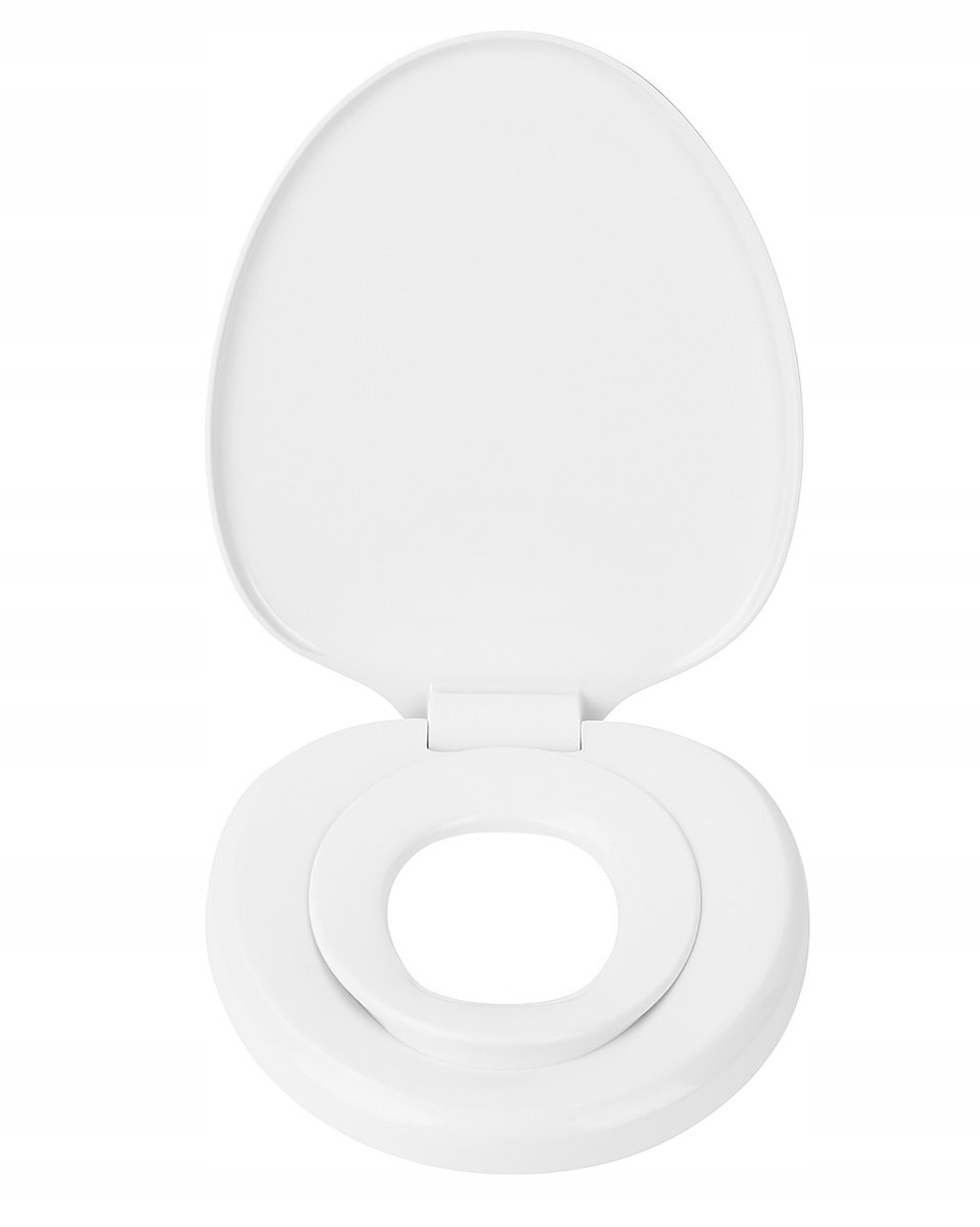 Merkloze WC-bril met ingebouwd kinderzitje, soft close, universeel