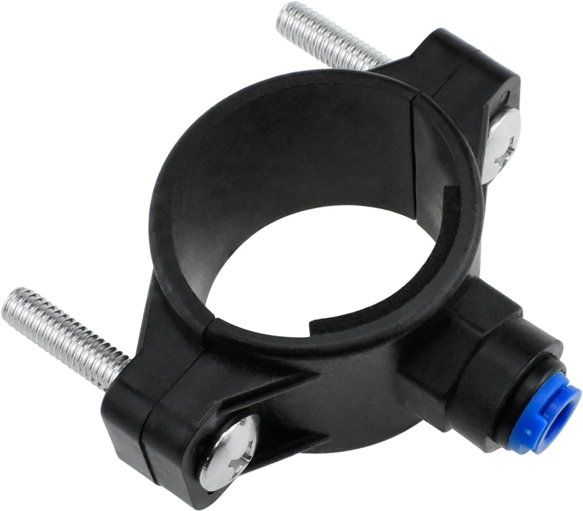 1-Pack Systems Drain Saddle Valve with 1/4" Quick Connect Plastic Water Filters Valve Clamp for Reverse Osmosis System - ShopVlot