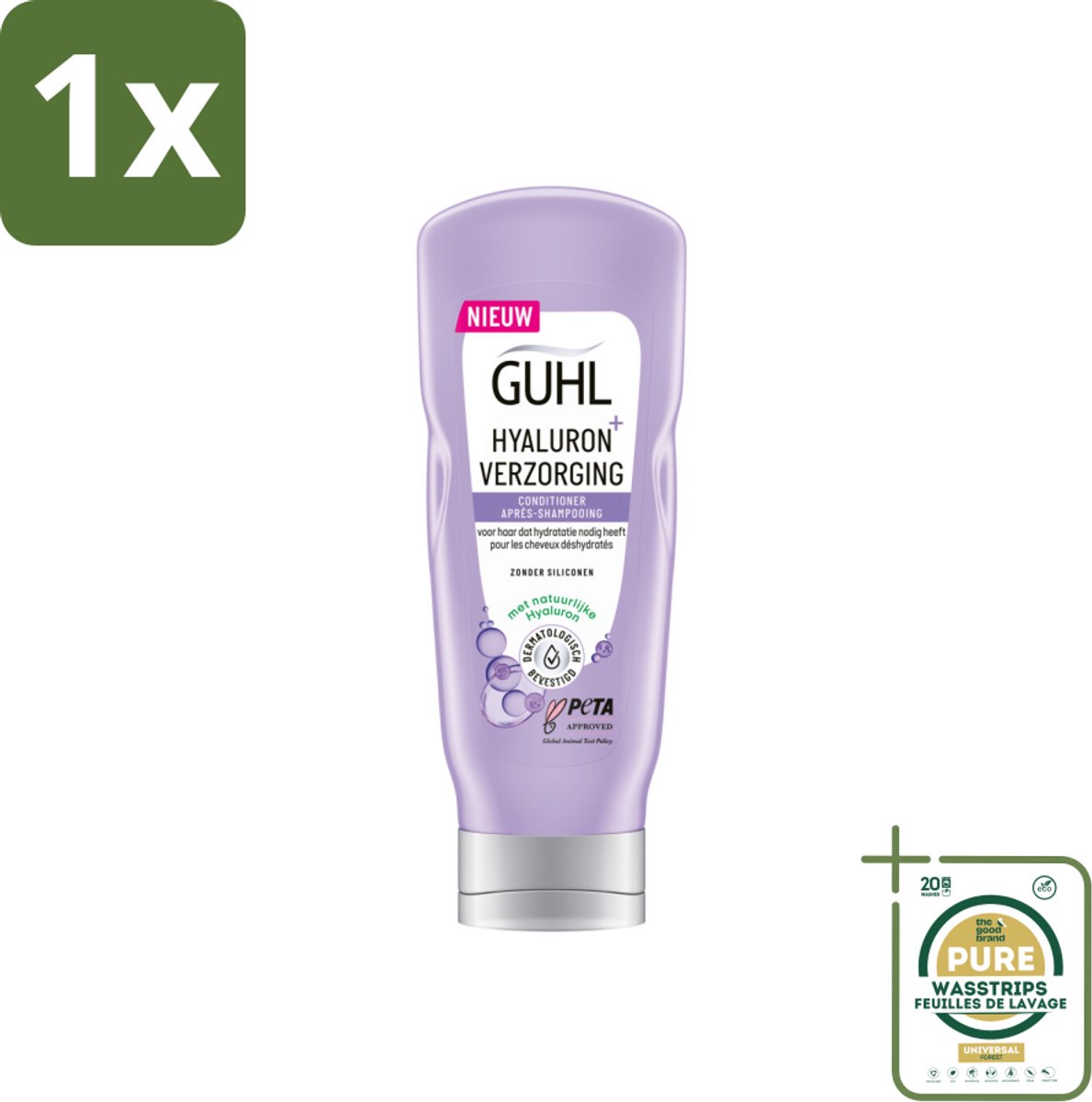 1 x Guhl - Conditioner - Hyaluron+ Verzorging - 200 ml- Haarhydratatie - Hyaluron - Droog Haar - Dorstig Haar - Gezond Haar