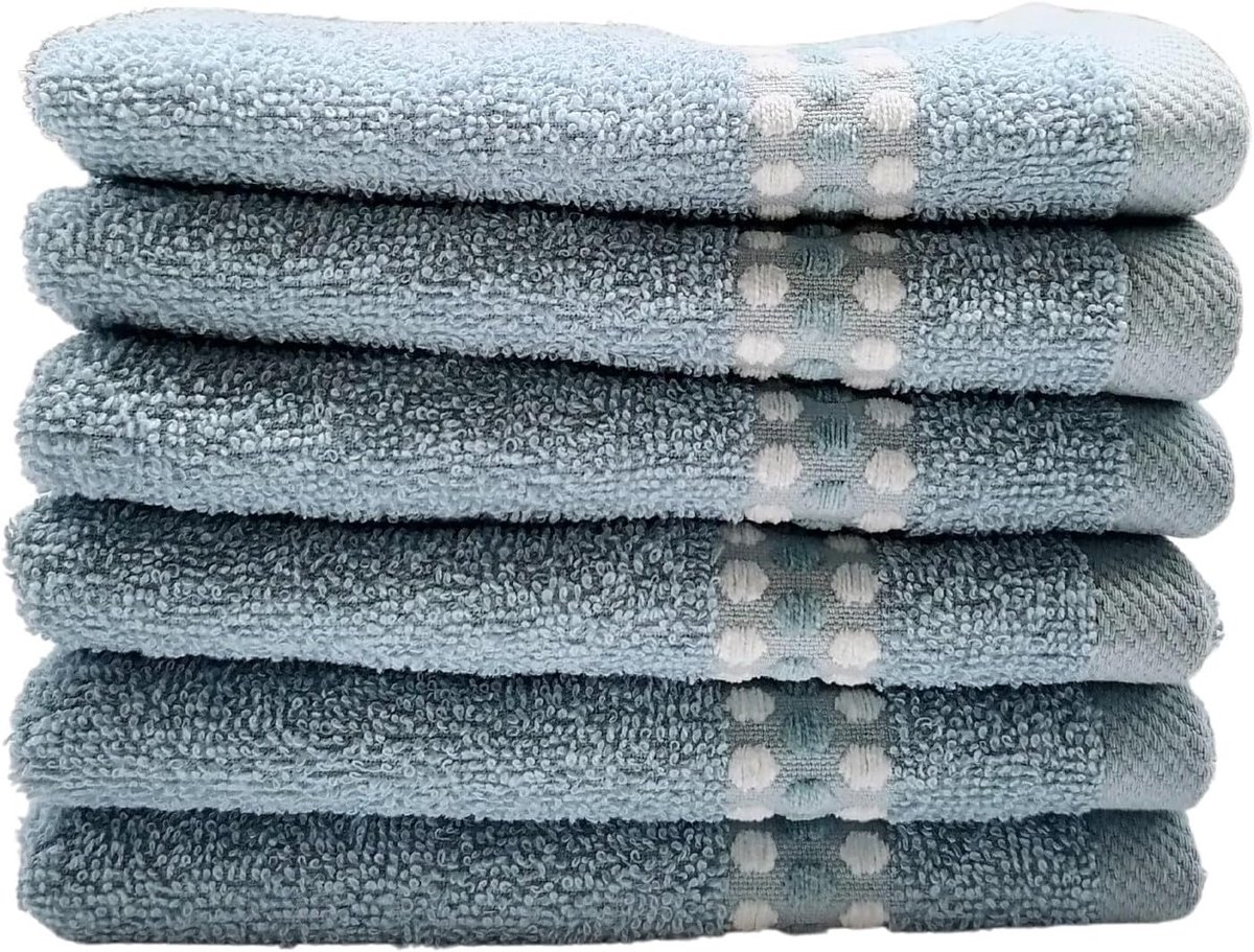 Washandjes 30 x 50 cm - 100% katoenen gastendoekjes - sneldrogend en absorberend - ideaal voor gezicht en handen - ShopVlot