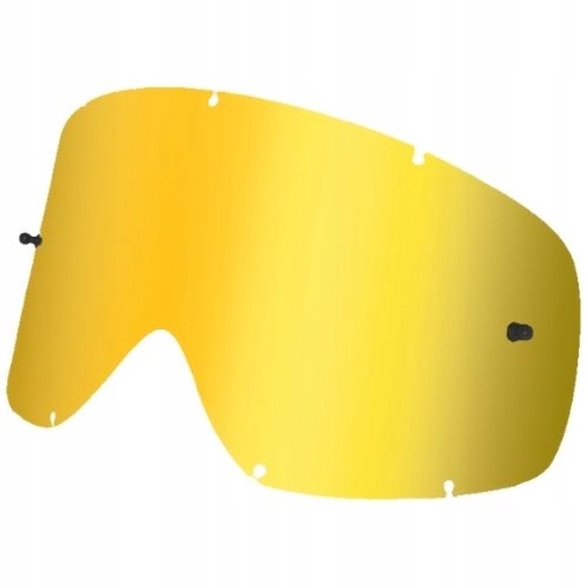 Spiegelende crossbril lens met tear-off systeem, goud