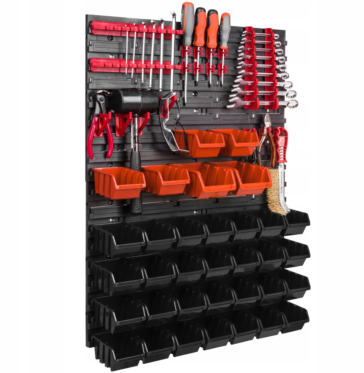 Gereedschapswand 58x78cm met 34 Bakjes - Werkplaats Organizer