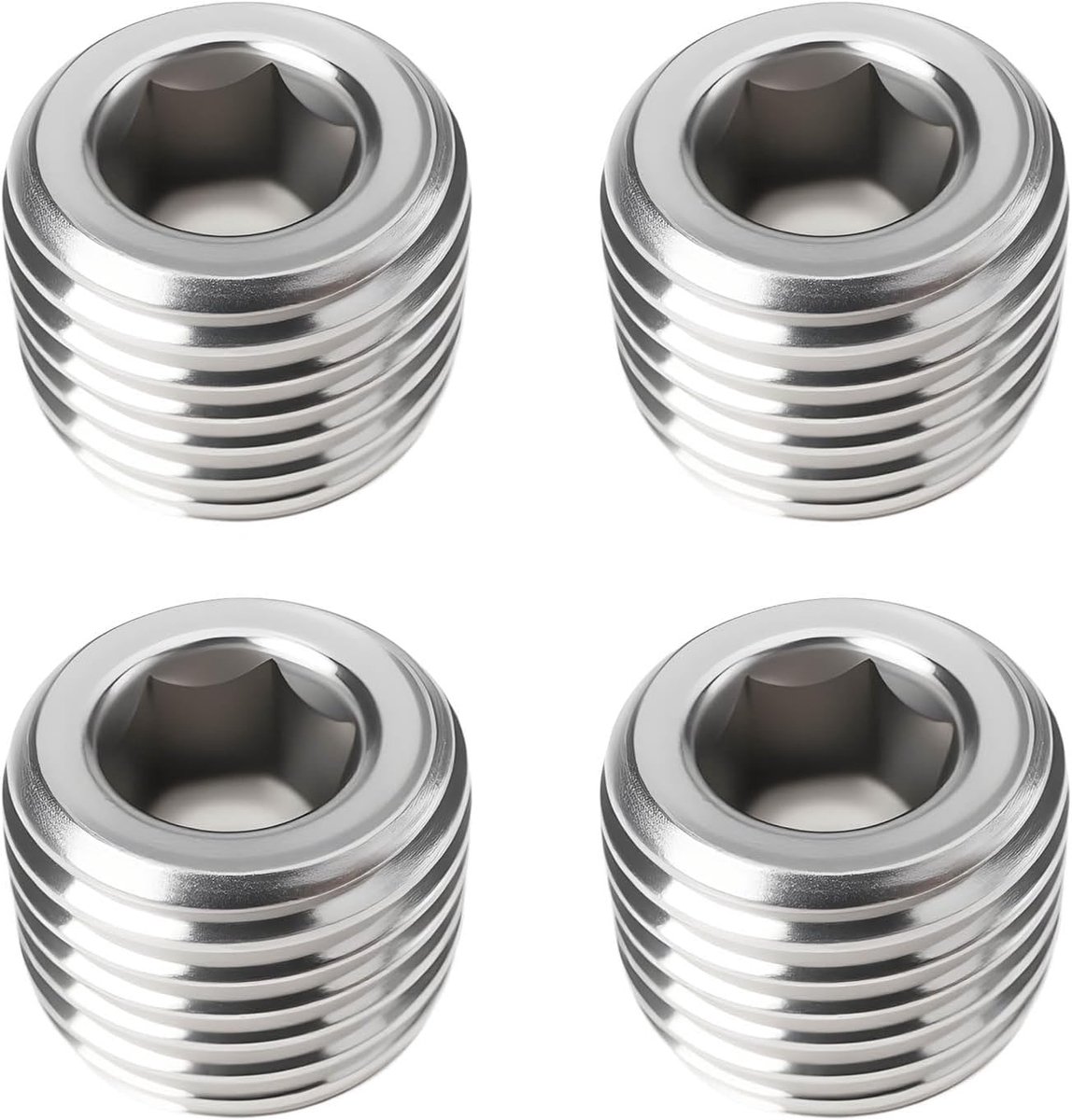 BSPT Mannelijke Hex Plug 1/4" - Rvs 304 - Zeskantkop - Blokkeer ongebruikte buisopeningen - ShopVlot