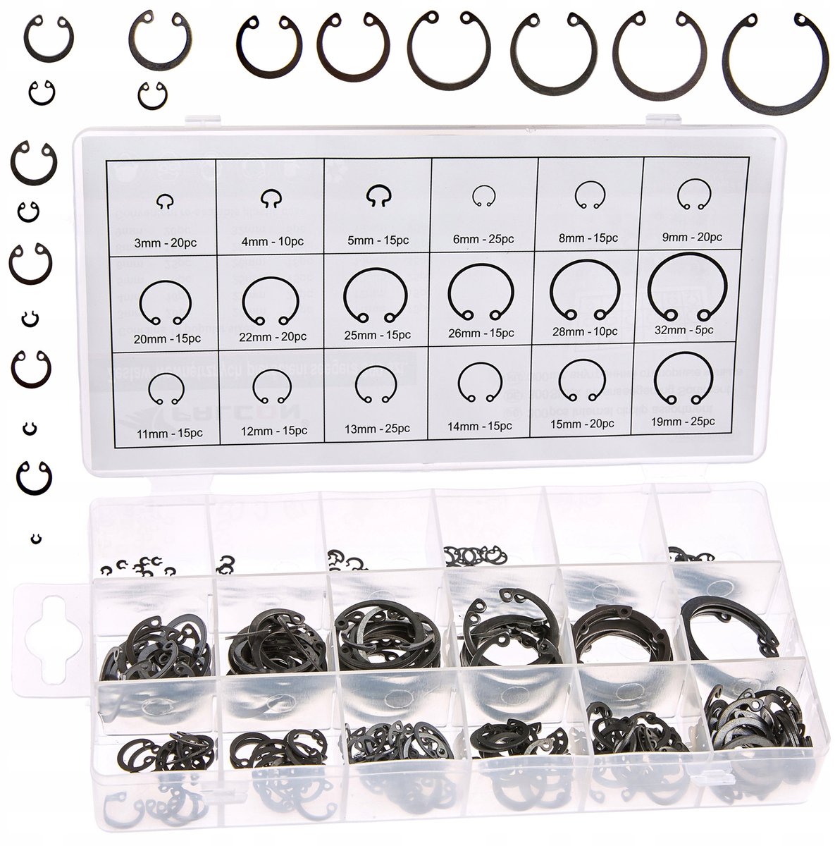 Set van 300 Interne Borgringen