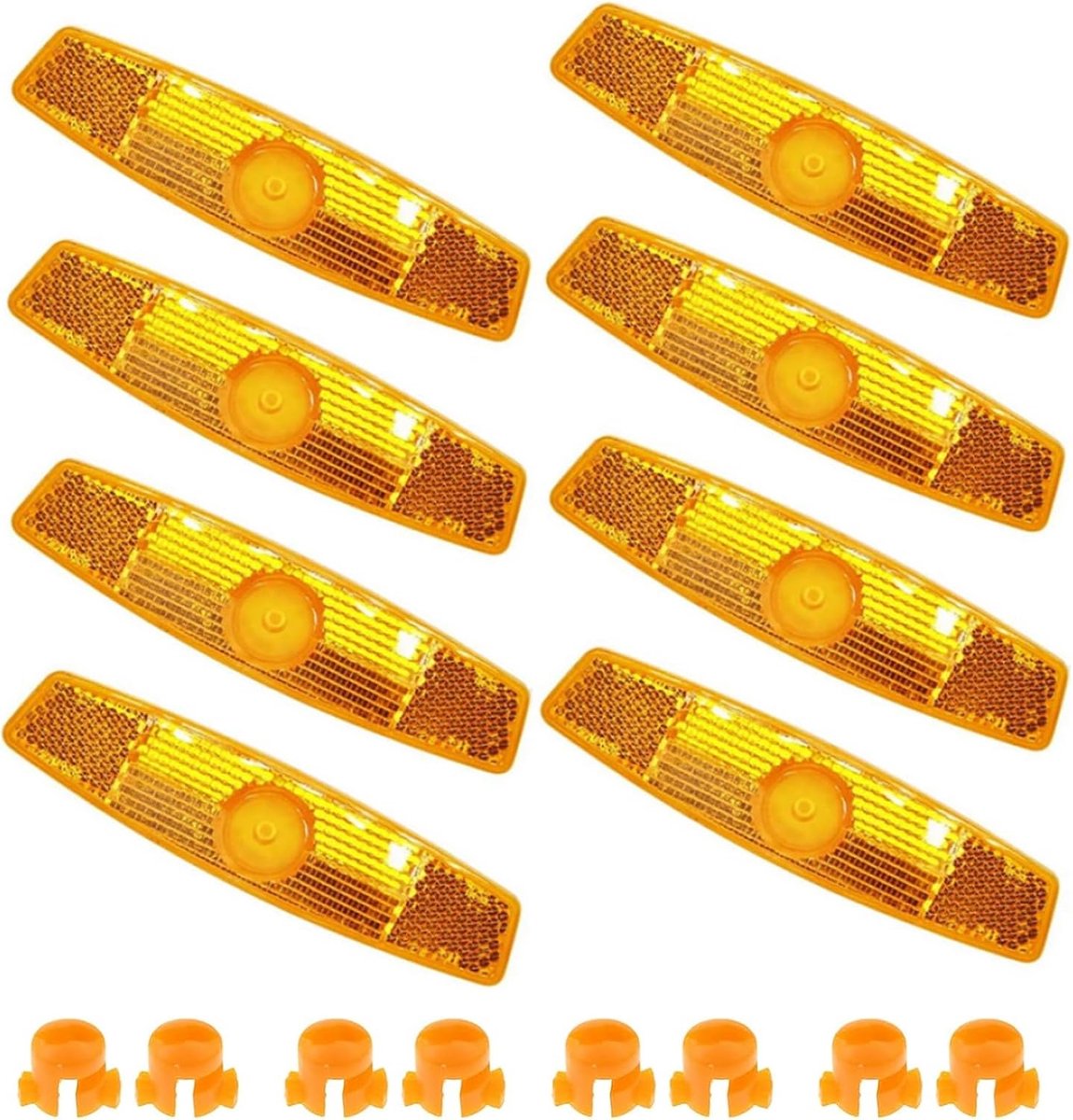 Fiets Spakereflectoren Set 8 Stuks - Veiligheidsreflectoren voor Kinder- en Volwassenfietsen - Spaakreflecties voor Mountainbike en Racefiets - Kattenogen voor Zichtbaarheid in het Donker
