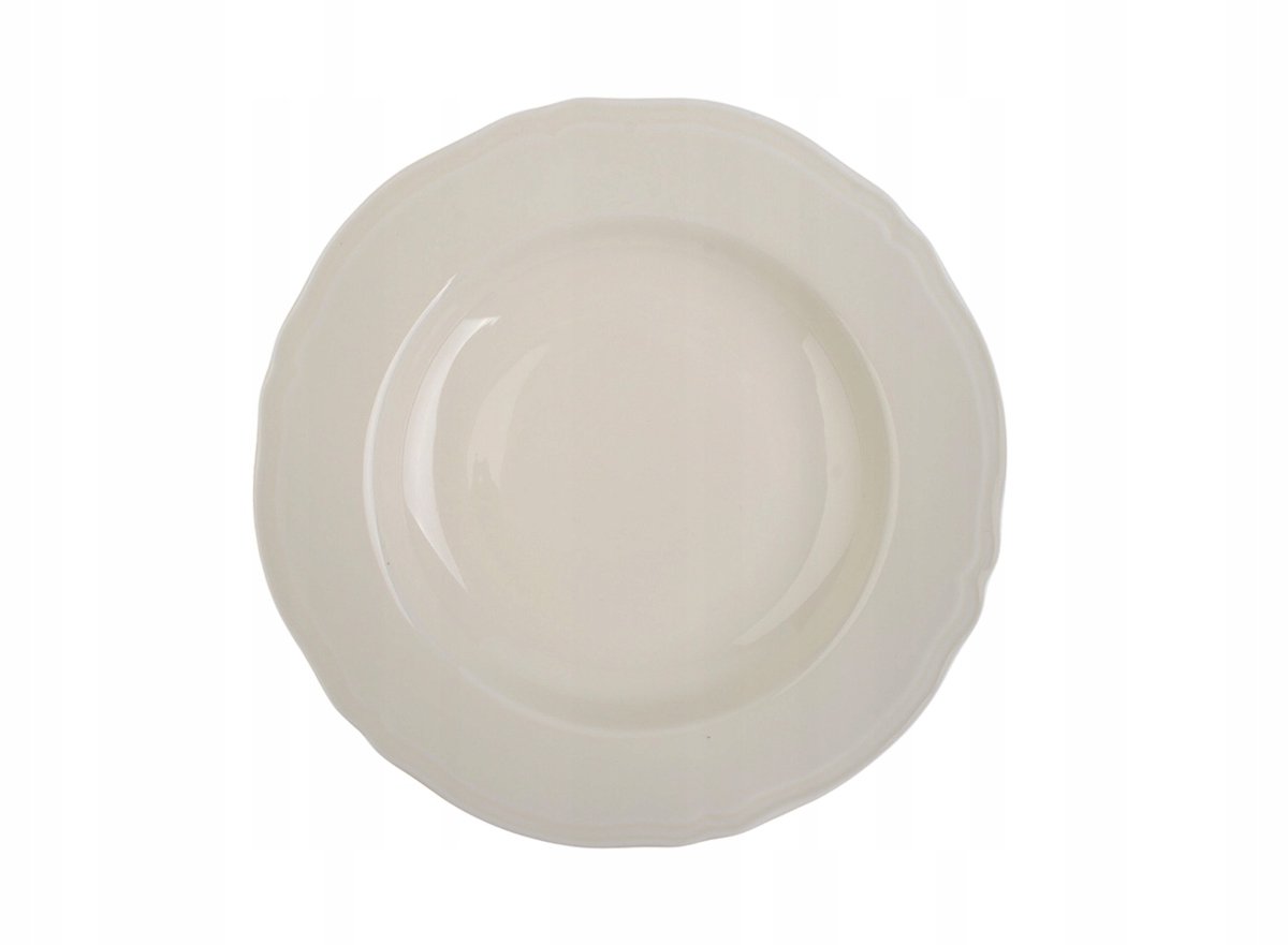 Bogucice Gino Crème Diep Bord 23cm - Stijlvolle Porseleinen Soepkom