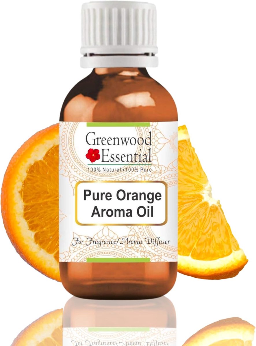 Greenwood Essential Pure Oranje Aroma Olie (Geschikt voor Aroma Diffuser) 100% Natuurlijke Therapeutische Grade 30ml - ShopVlot