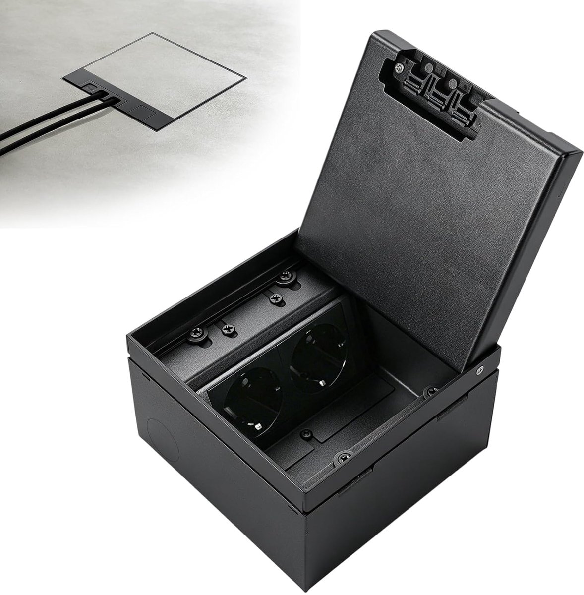 Vloersockets 4000 W - RVS - Waterdicht - Perfect voor thuis of kantoor - ShopVlot