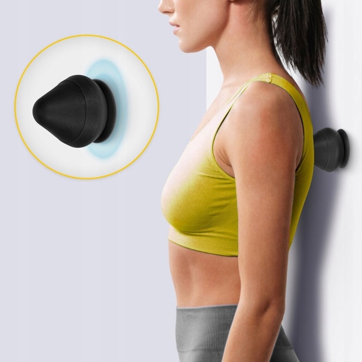Massage Kegel Bal met Zuignap voor Spierherstel en Fasciitis