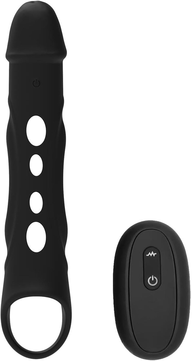 Dream Toys Ramrod Vibrerende Extender met Afstandsbediening Zwart 26 x 14,5 x 5,5 cm - ShopVlot