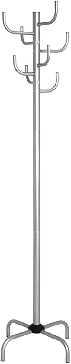 Famanu – Staande kapstok van aluminium en metaal, modern design, afmetingen: H 180 cm x Ø 37 cm, ideaal voor het ophangen van jassen en accessoires