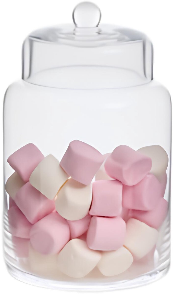 5Five luxe voorraadpot Candymaster - snoeppot - glas - met deksel - 2.2 liter - voorraadpot - bewaarpot - 14 x 23 cm