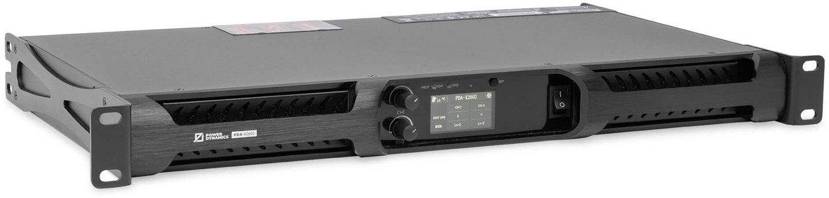 Power Dynamics PDA-X2602 professionele PA versterker - 2-kanaals - 100V - 19 inch - 2 x 1300W