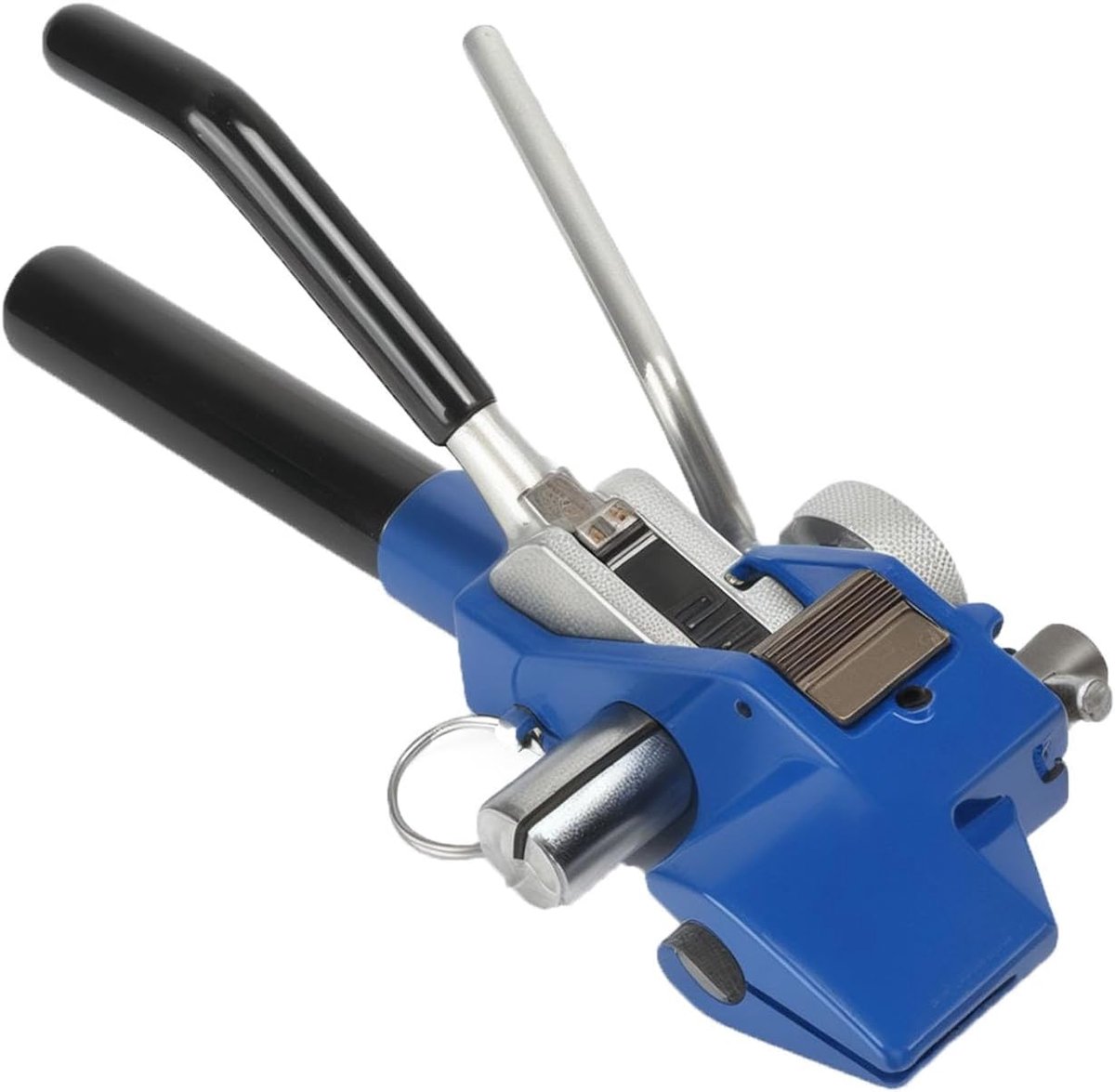 Handmatige spanner, spannen en snijden van kabelbinders tot 25 mm en met een dikte van 0,9 mm, blauw - ShopVlot