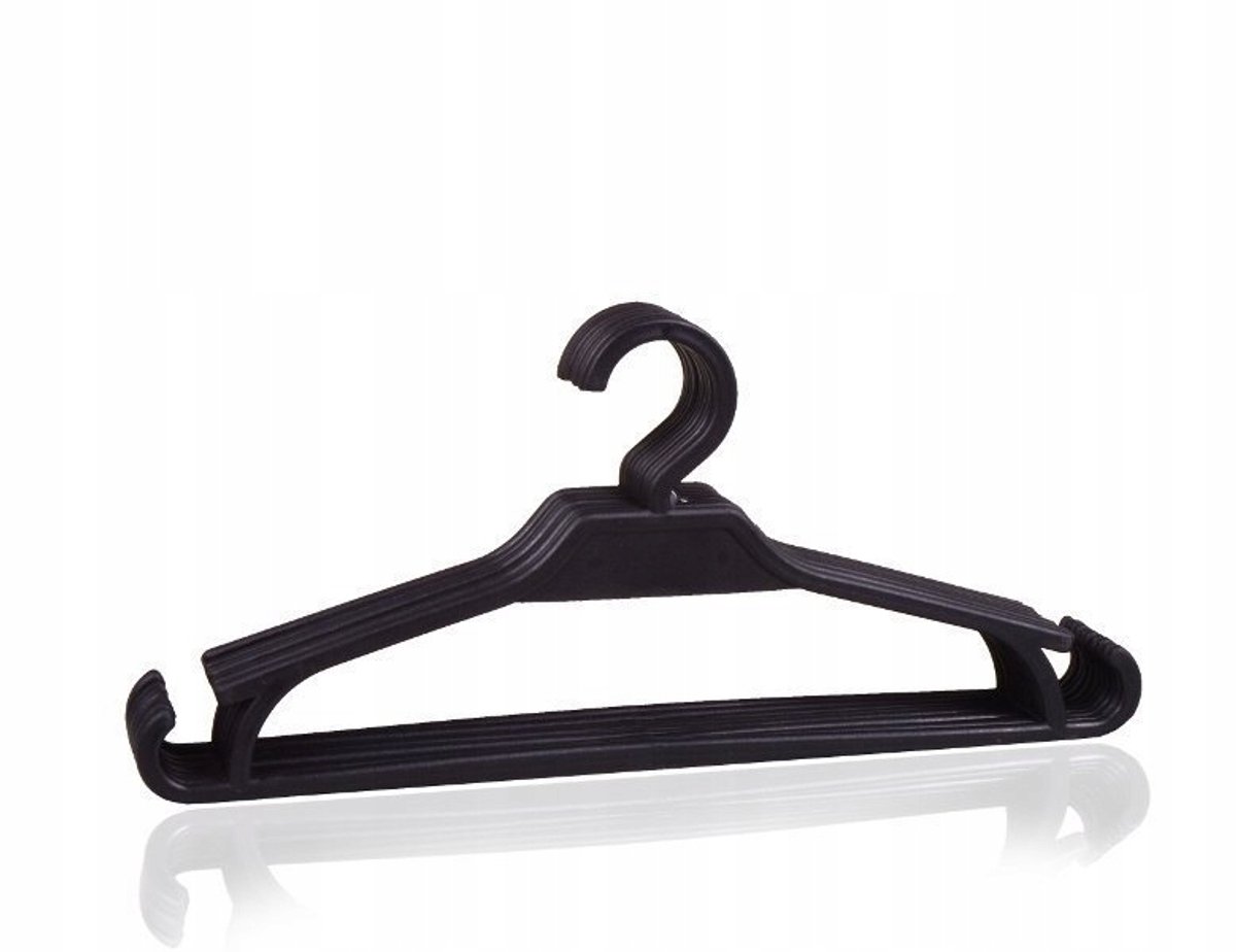 Merkloze Kinderkledinghangers Zwart - 10 Stuks