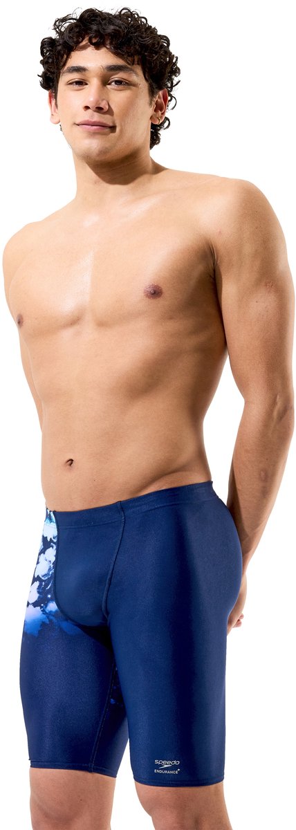 Speedo Heren Zwemjammer Placement Printed Moonglow Smoke-Marine