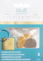 6 aluminium charms - jewelry press - We R