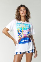 T-shirt Ample Paysages avec Logo Colourful Rebel - S