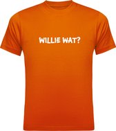 Koningsdag Kleding | Fotofabriek Koningsdag t-shirt heren | Oranje shirt | Maat S | Willie