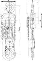 Kettingtakel 0,5 t MW Tools HNSJ0525