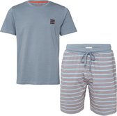 Phil & Co Pyjama Pyjama short Homme Katoen Grijs - Taille L
