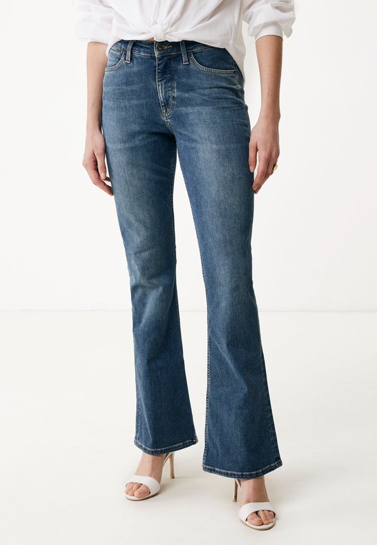 Mexx EVY Jean taille haute/jambe Denim - Blauw Classic - Femme - Jeans - Taille 26